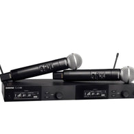 Shure SLX-D Wireless Dig Handheld System Dual Channel; SLXD2 Tx; SM58 Mic;SLXD4D Rx; 520-564MHz